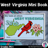 West Virginia Mini Book for Early Readers - A State Study