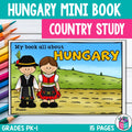 Hungary Mini Book for Early Readers - All About Hungary Country Study Unit