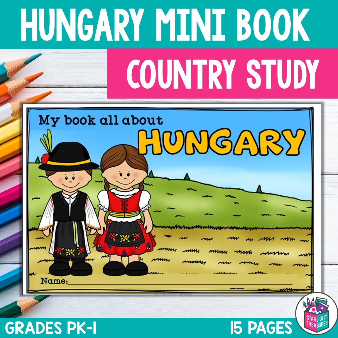Hungary Mini Book for Early Readers - All About Hungary Country Study Unit
