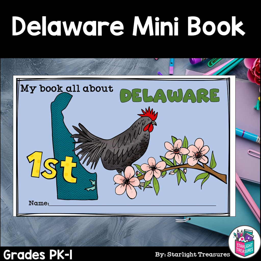 Delaware Mini Book for Early Readers - A State Study