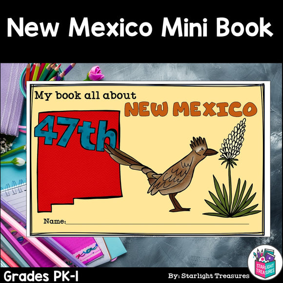 New Mexico Mini Book for Early Readers - A State Study