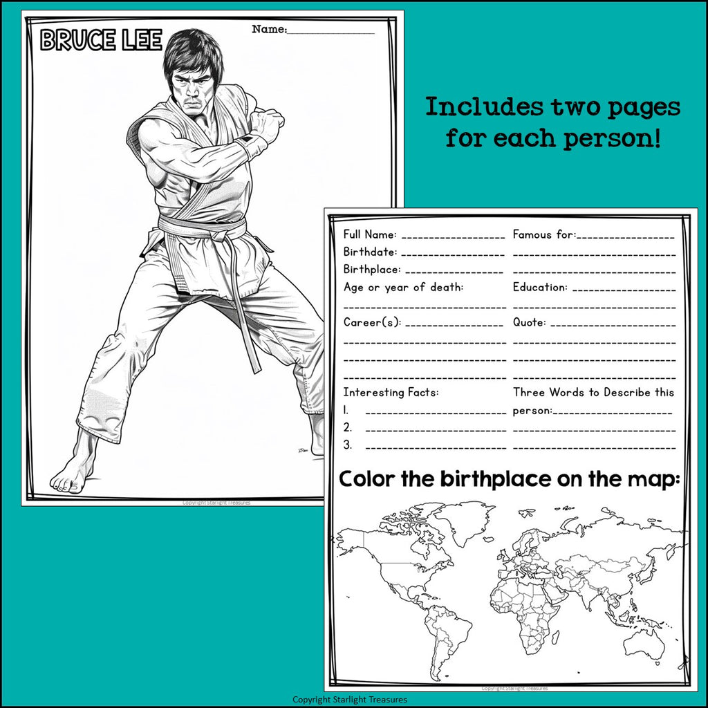 Asian American Pacific Islanders Research Posters, Coloring - Research Project