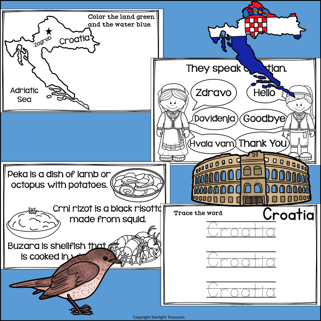 Croatia Mini Book for Early Readers - A Country Study