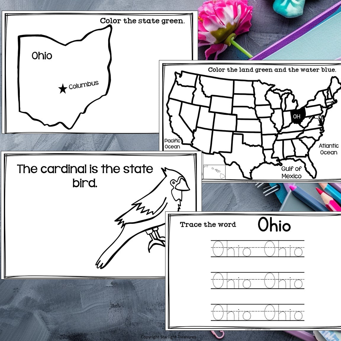 Ohio Mini Book for Early Readers - A State Study