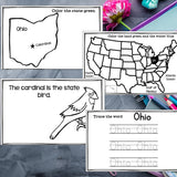 Ohio Mini Book for Early Readers - A State Study