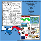 Panama Fact Sheet for Early Readers - A Country Study