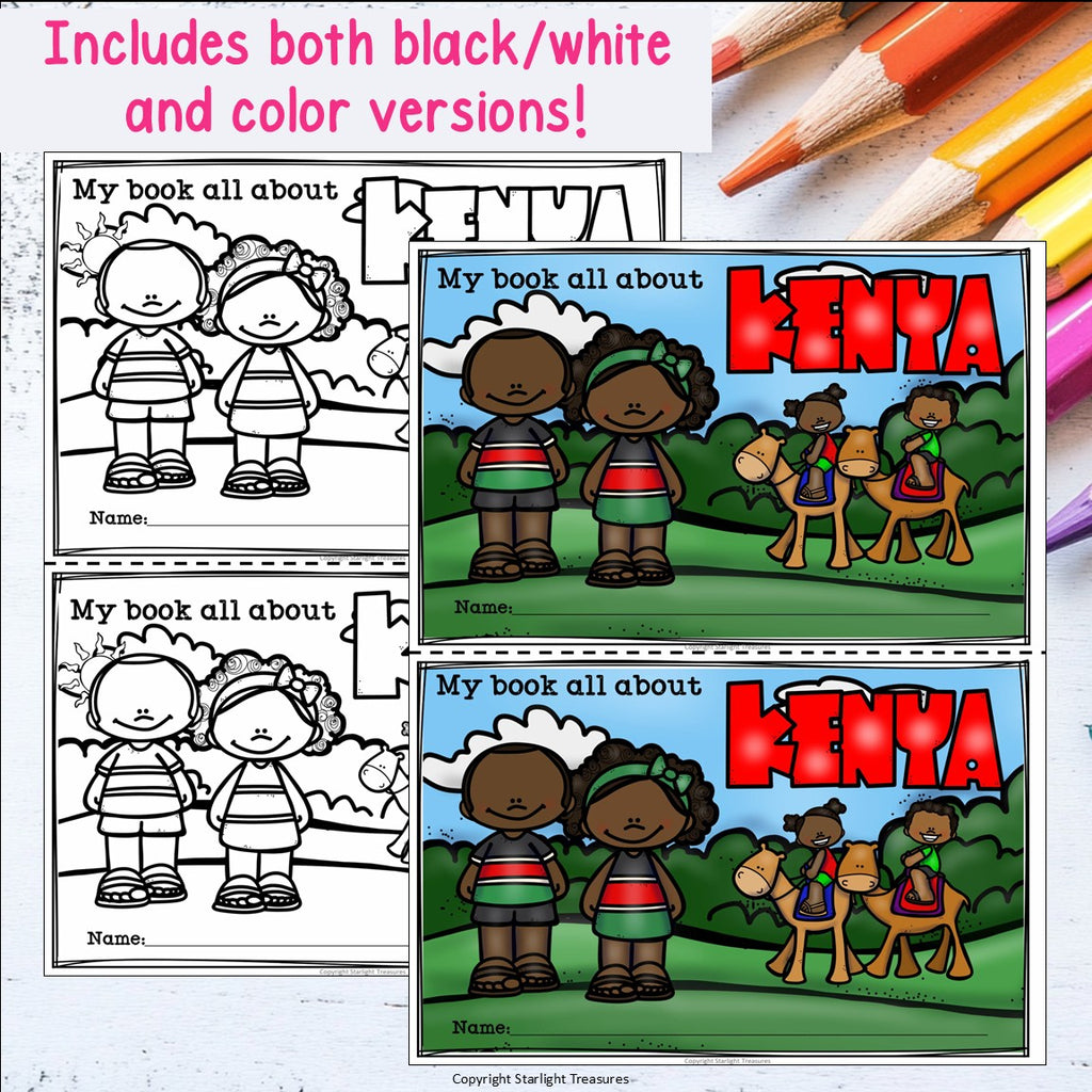Kenya Mini Book for Early Readers - A Country Study