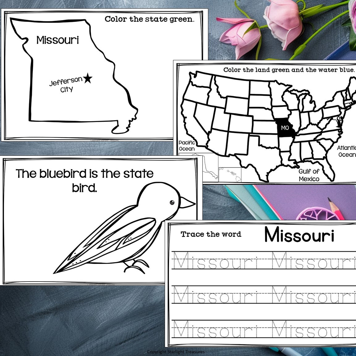 Missouri Mini Book for Early Readers - A State Study