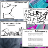 Minnesota Mini Book for Early Readers - A State Study