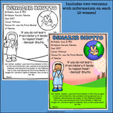 Women's History Month Fact Sheets for Early Readers #2