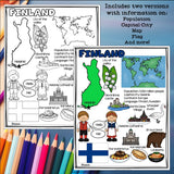 Finland Fact Sheet for Early Readers - A Country Study