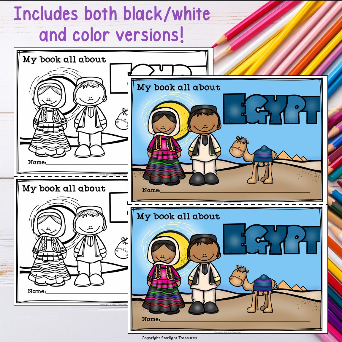 Egypt Mini Book for Early Readers - A Country Study
