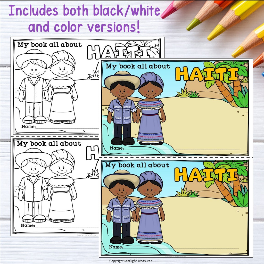 Haiti Mini Book for Early Readers - A Country Study