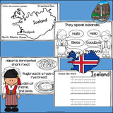 Iceland Mini Book for Early Readers - A Country Study