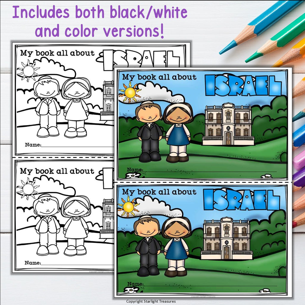 Israel Mini Book for Early Readers - A Country Study