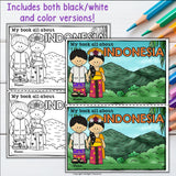 Indonesia Mini Book for Early Readers - A Country Study, Indonesia Country Study
