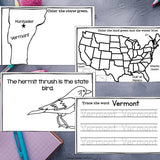 Vermont Mini Book for Early Readers - A State Study