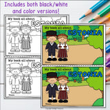 Estonia Mini Book for Early Readers - All About Estonia Country Study Unit