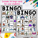 Winter Bingo Cards for Early Readers - Winter Bingo FREEBIE