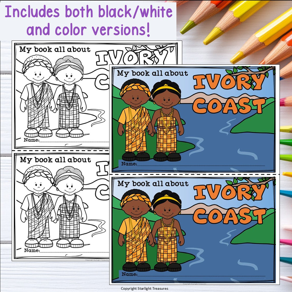 Ivory Coast Mini Book for Early Readers - A Country Study, Ivory Coast Country