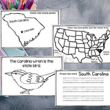 South Carolina Mini Book for Early Readers - A State Study