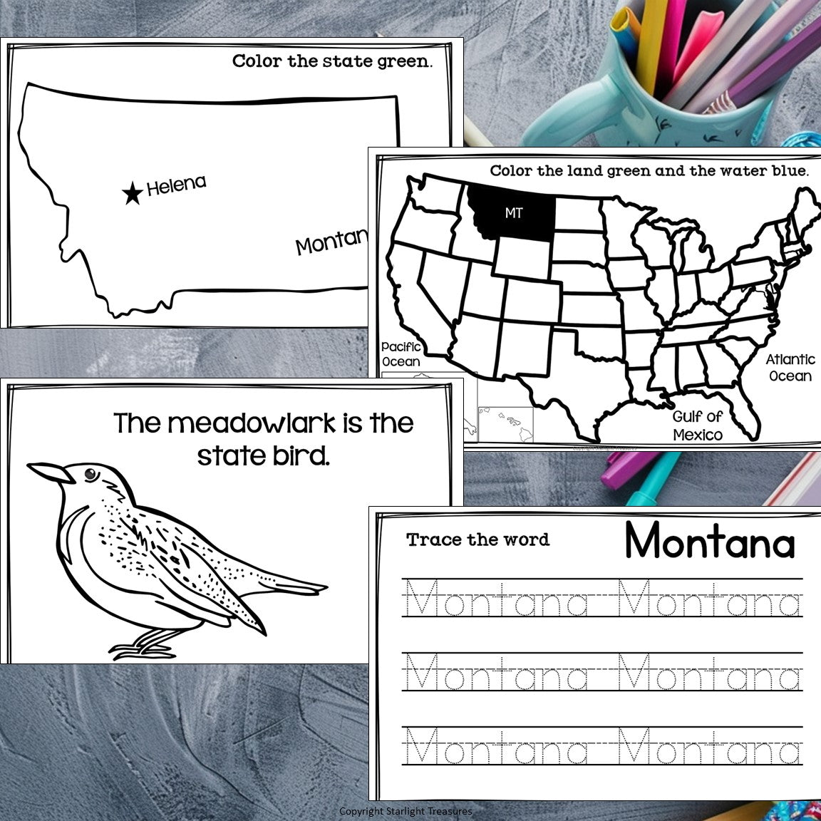 Nebraska Mini Book for Early Readers - A State Study