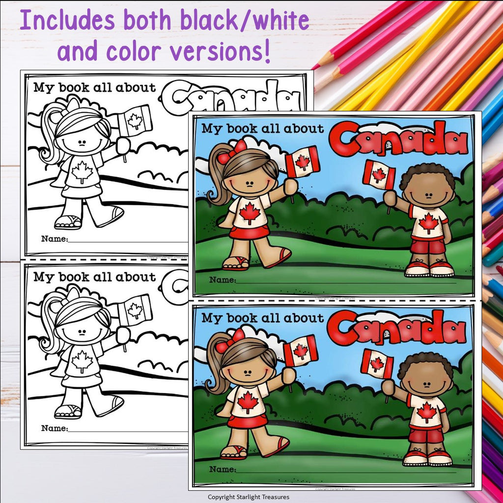 Canada Mini Book for Early Readers - A Country Study