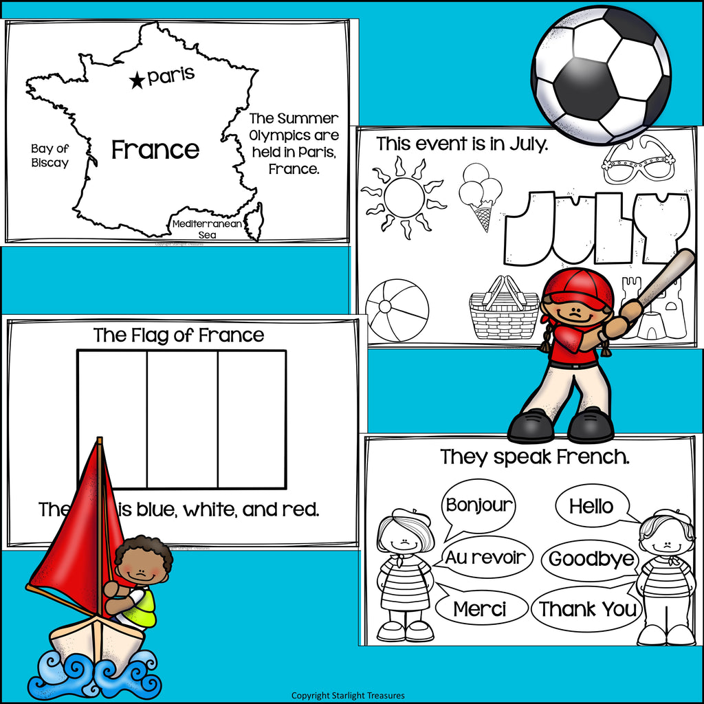 Summer Games 2024 Mini Book for Early Readers