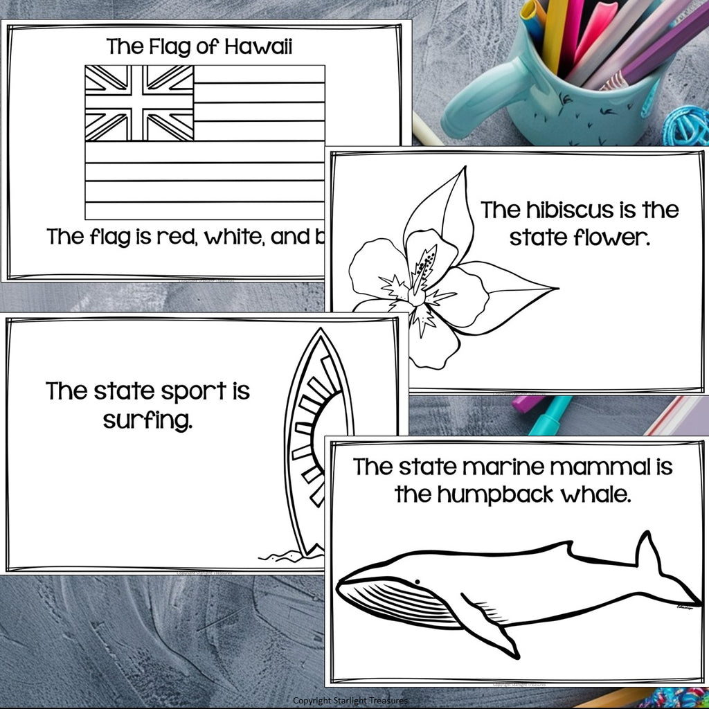 Hawaii Mini Book for Early Readers - A State Study