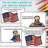 American Flag Mini Book for Early Readers: American Symbols