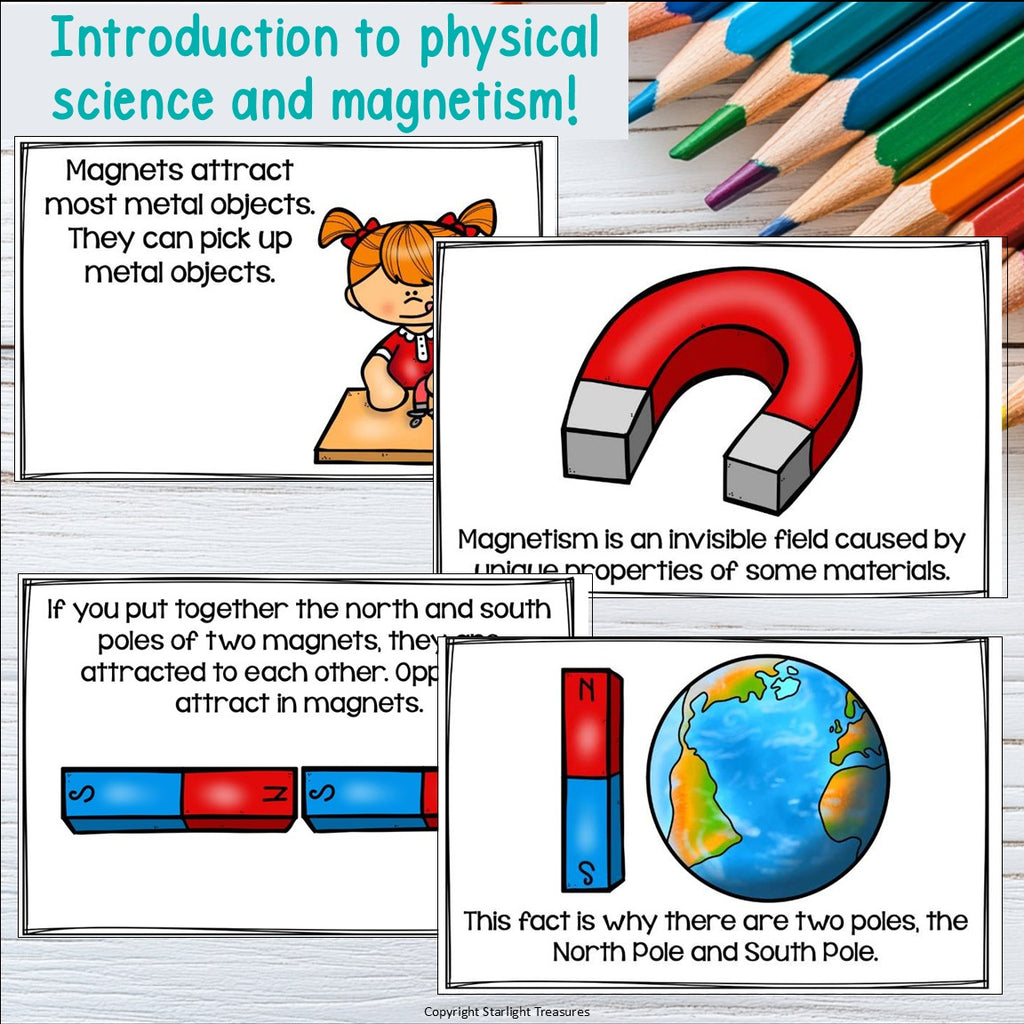 Magnetism Mini Book for Early Readers: Physical Science, Magnets