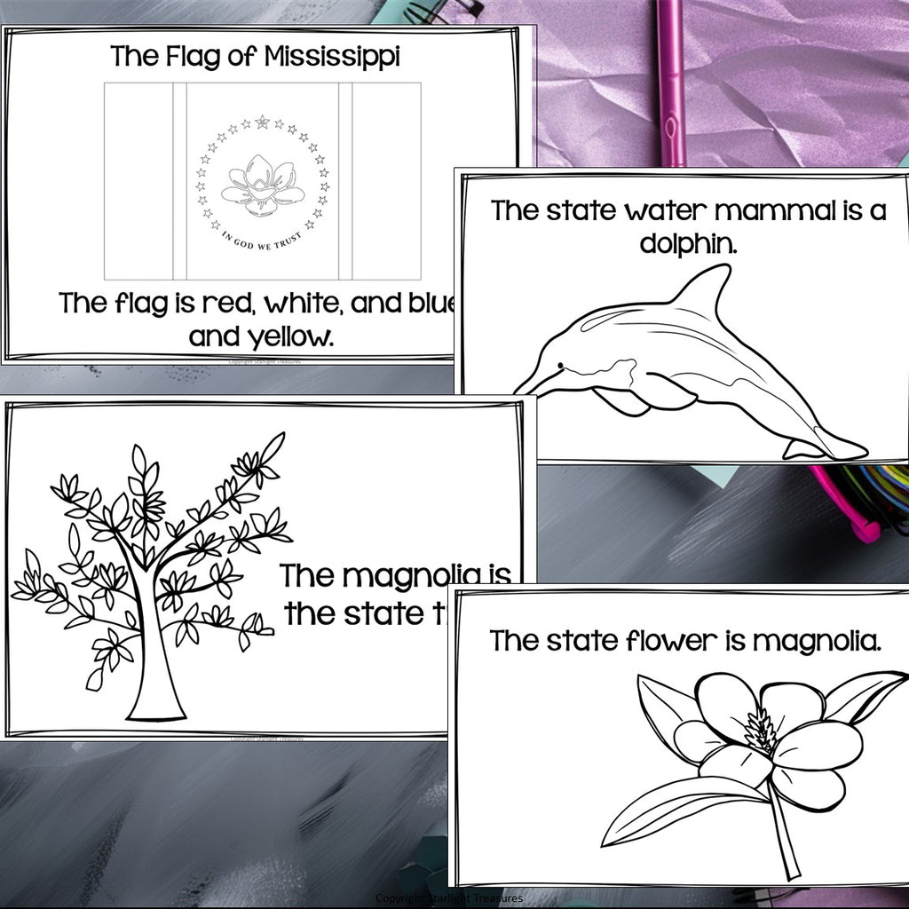Mississippi Mini Book for Early Readers - A State Study