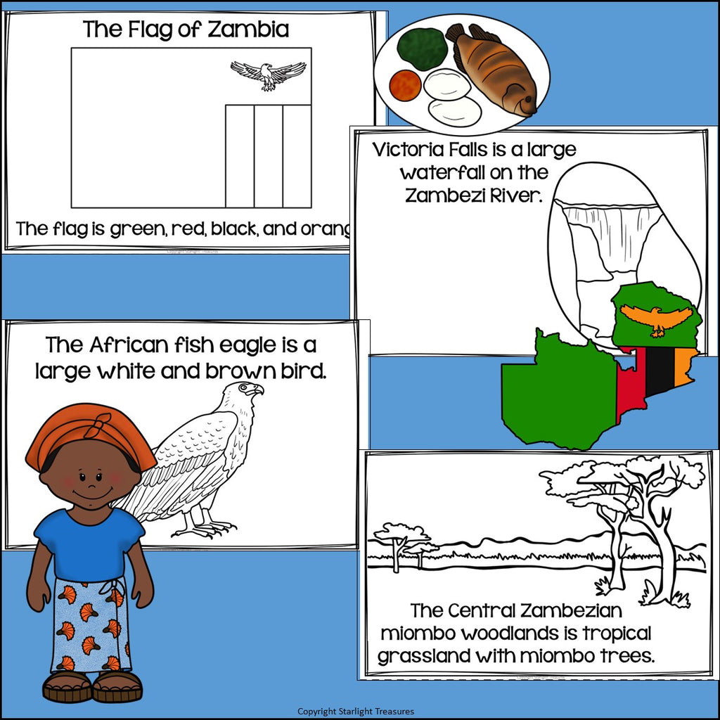 Zambia Mini Book for Early Readers - A Country Study