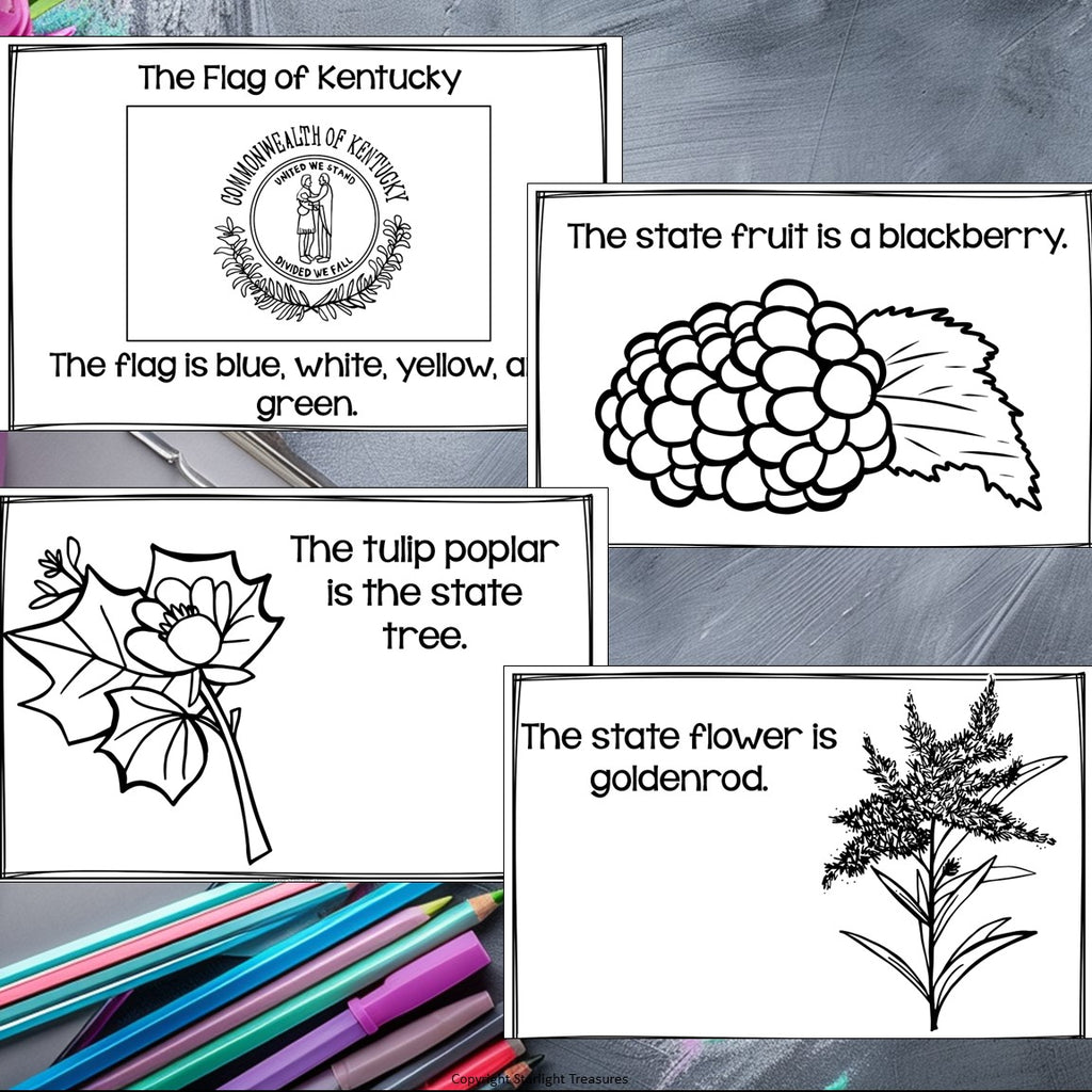 Kentucky Mini Book for Early Readers - A State Study