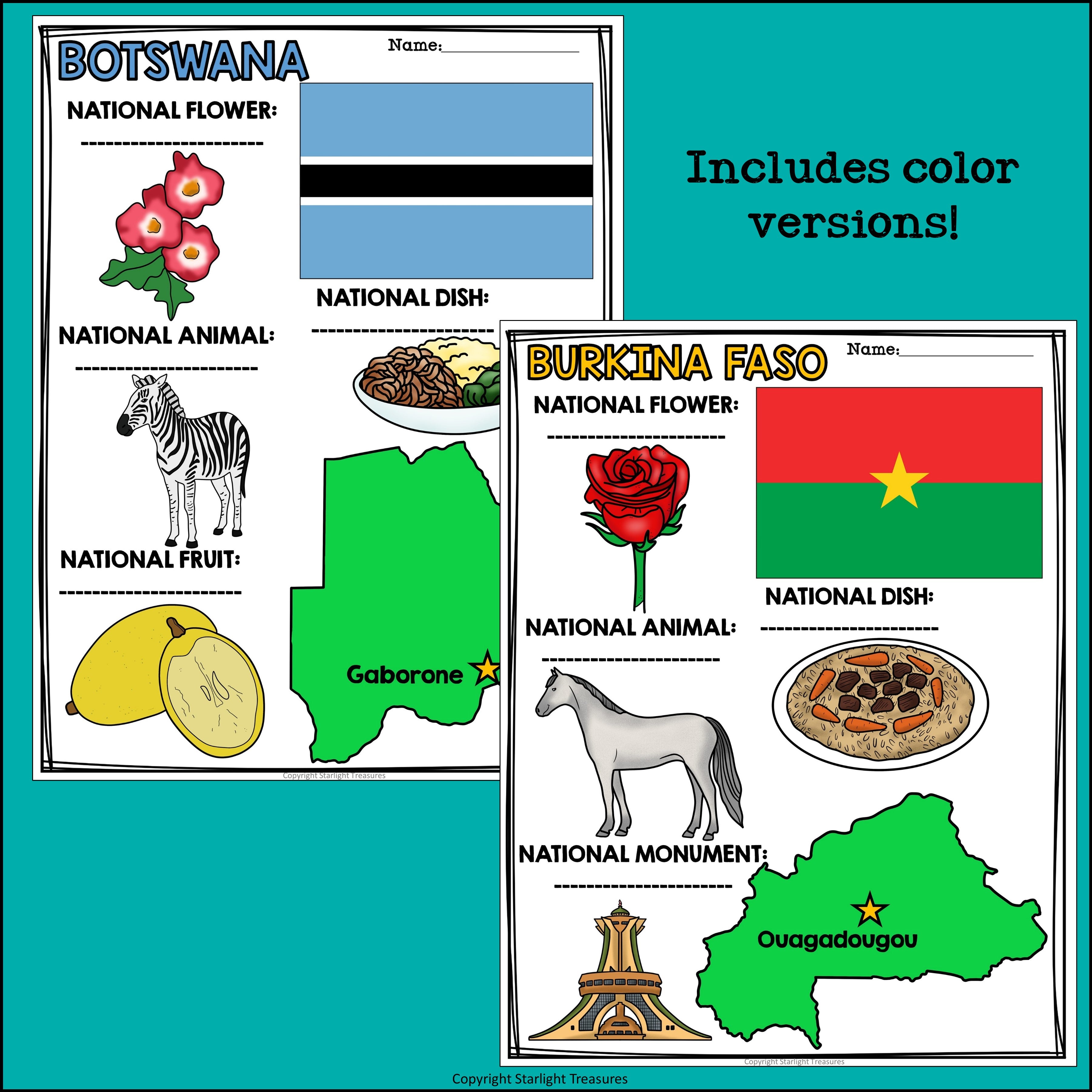 Africa Countries Research Posters - African Country Research Project