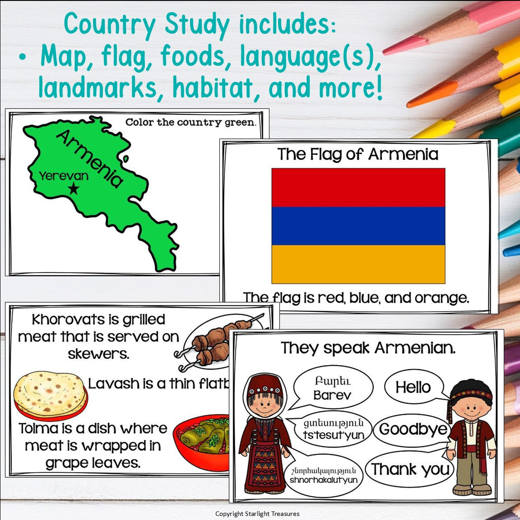 Armenia Mini Book for Early Readers - A Country Study