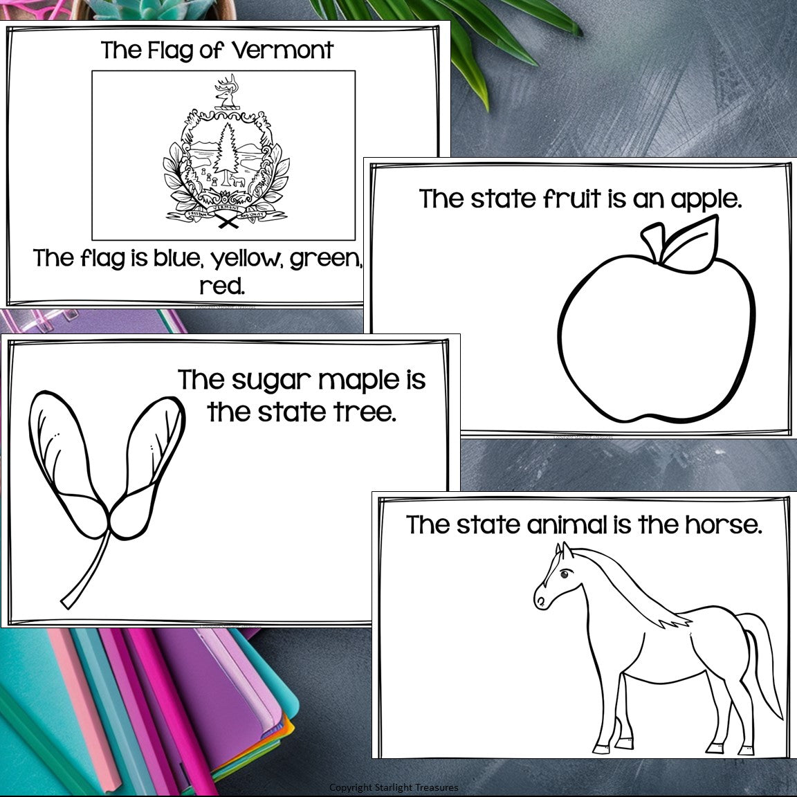 Vermont Mini Book for Early Readers - A State Study