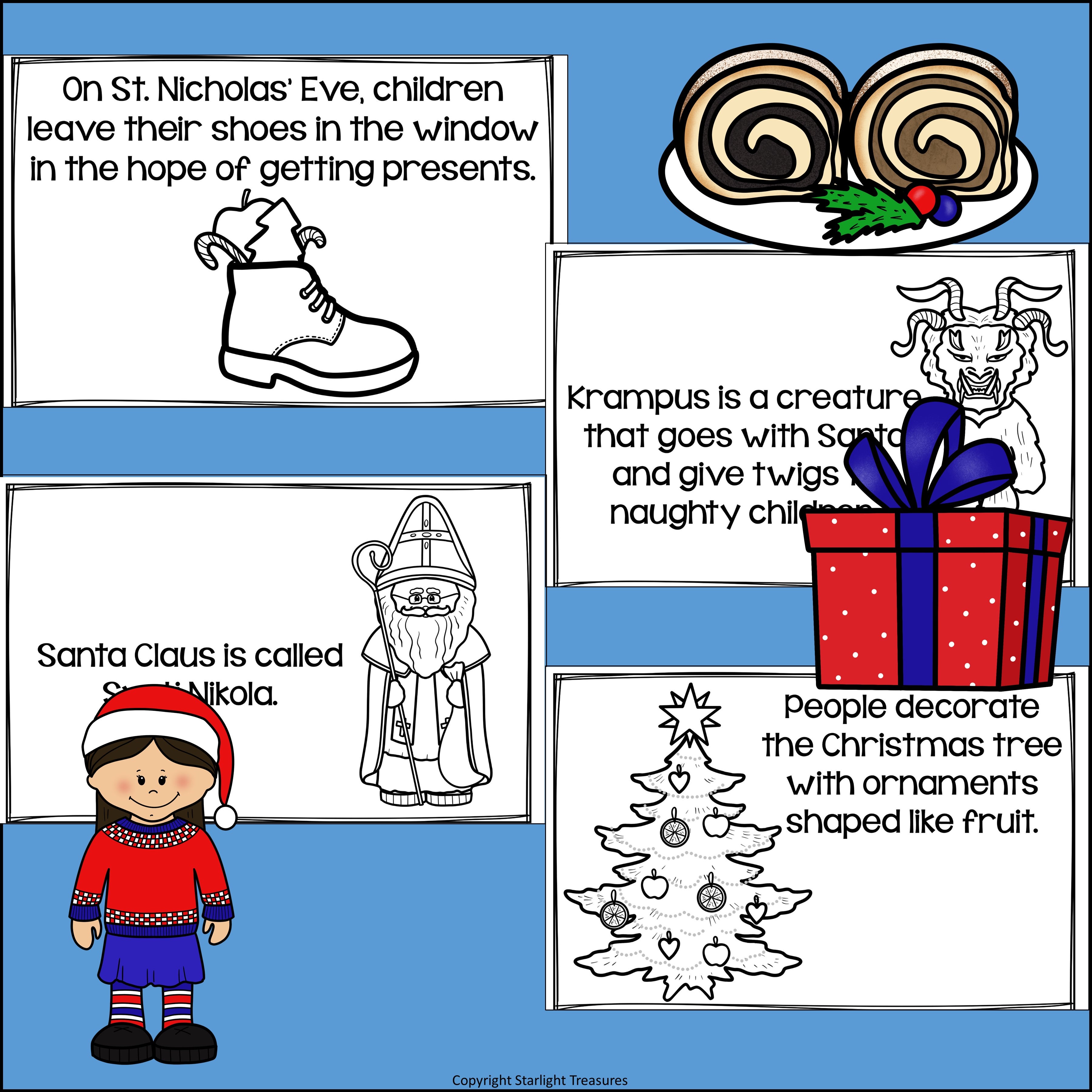 Christmas in Croatia Mini Book for Early Readers - Christmas Activities