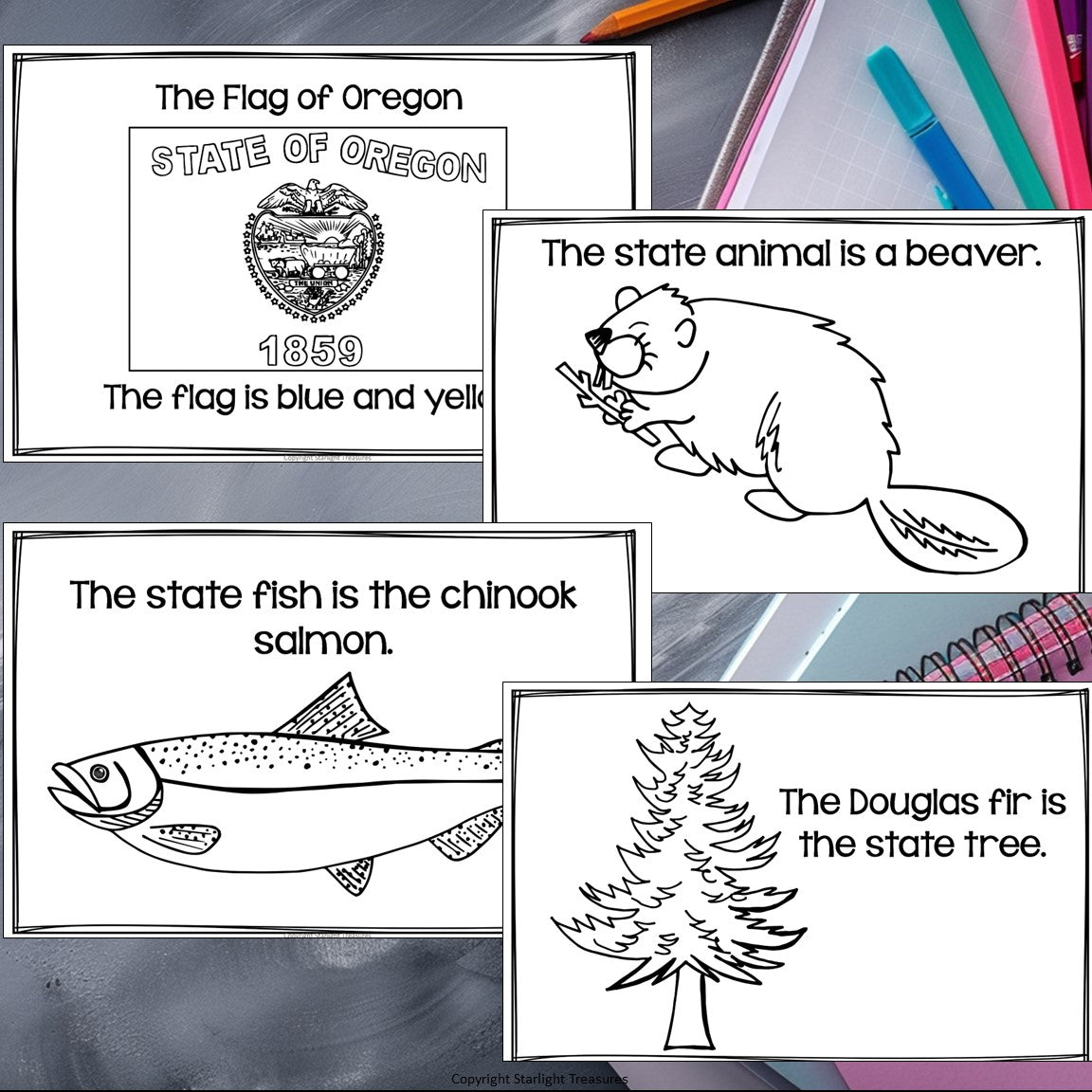 Oregon Mini Book for Early Readers - A State Study