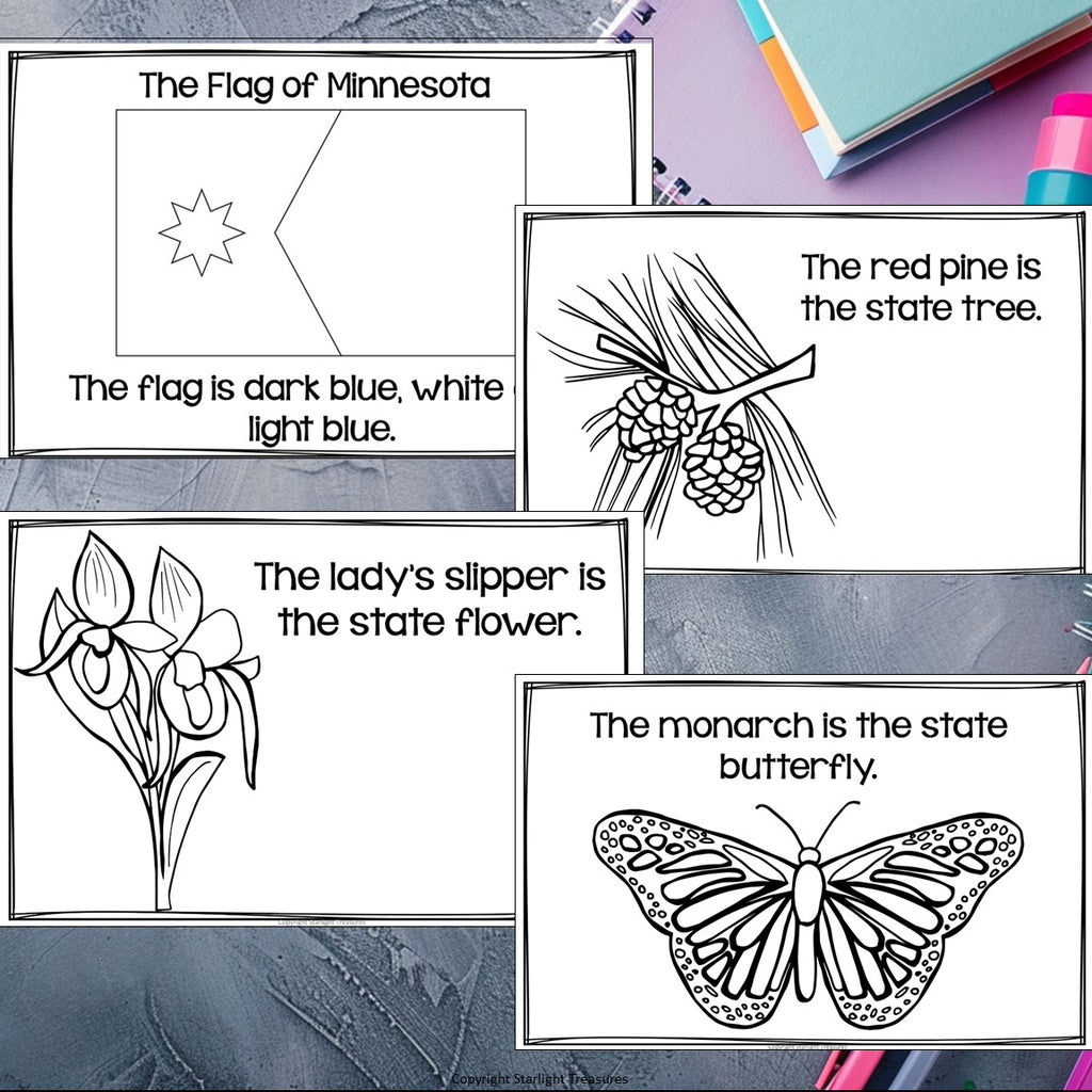 Minnesota Mini Book for Early Readers - A State Study