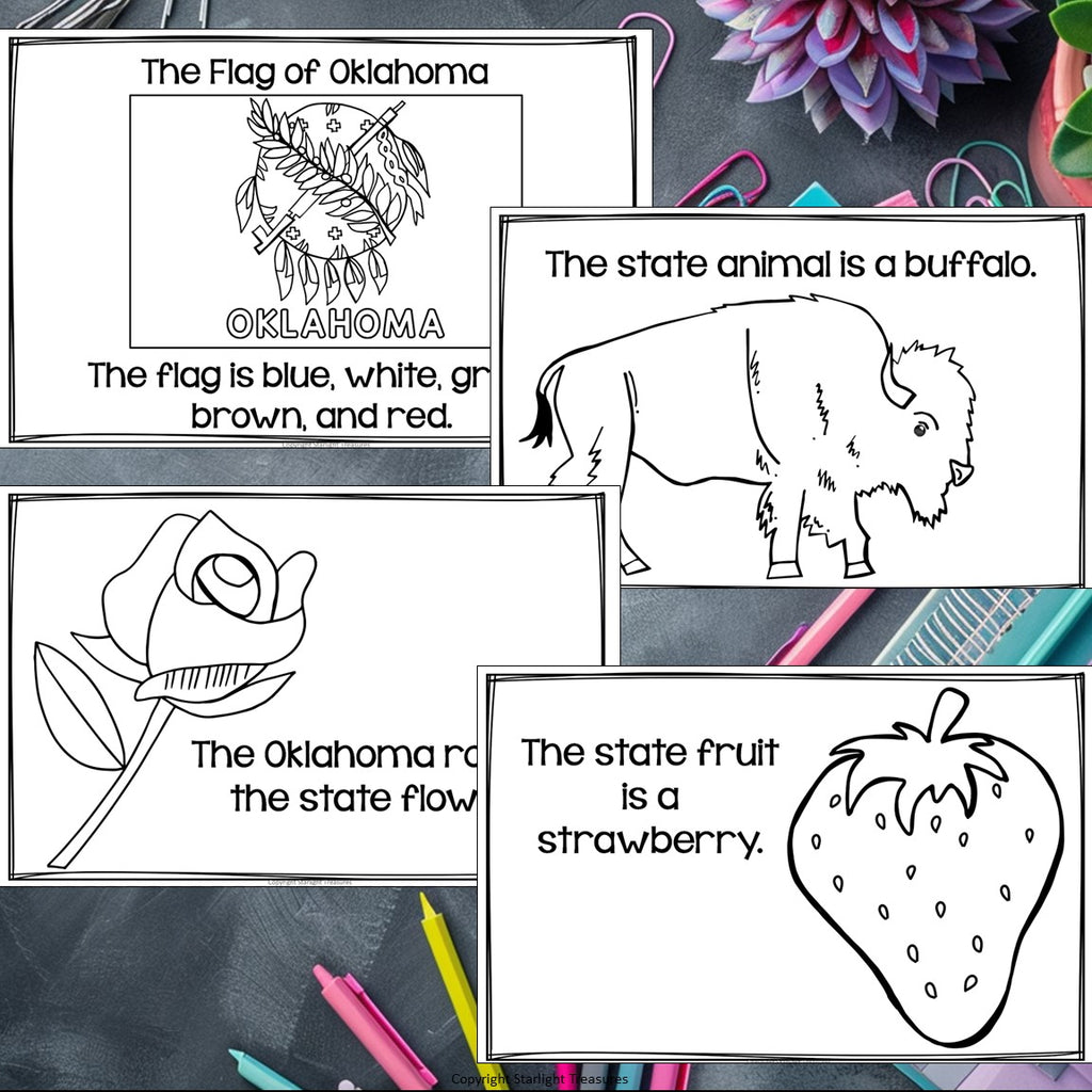Oklahoma Mini Book for Early Readers - A State Study