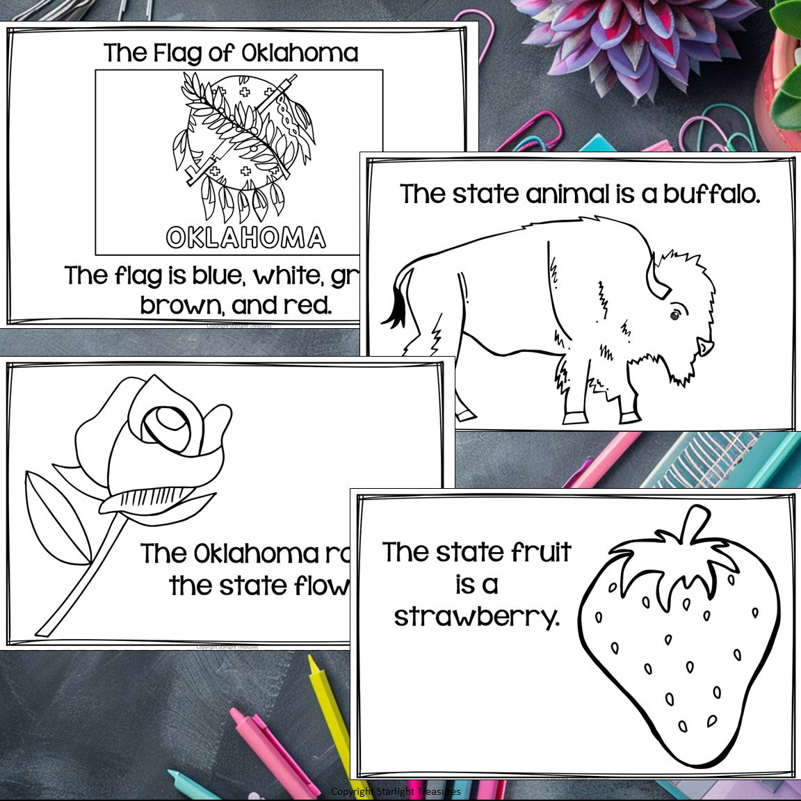 Oklahoma Mini Book for Early Readers - A State Study