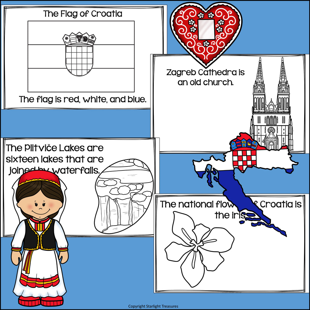Croatia Mini Book for Early Readers - A Country Study