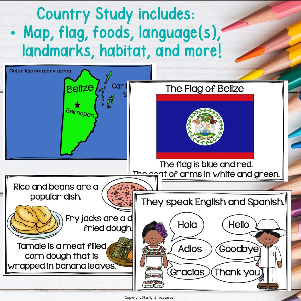 Belize Mini Book for Early Readers - A Country Study, Belize Country Study