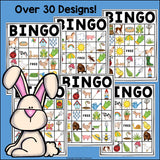 Spring Bingo Cards for Early Readers - Spring Bingo FREEBIE