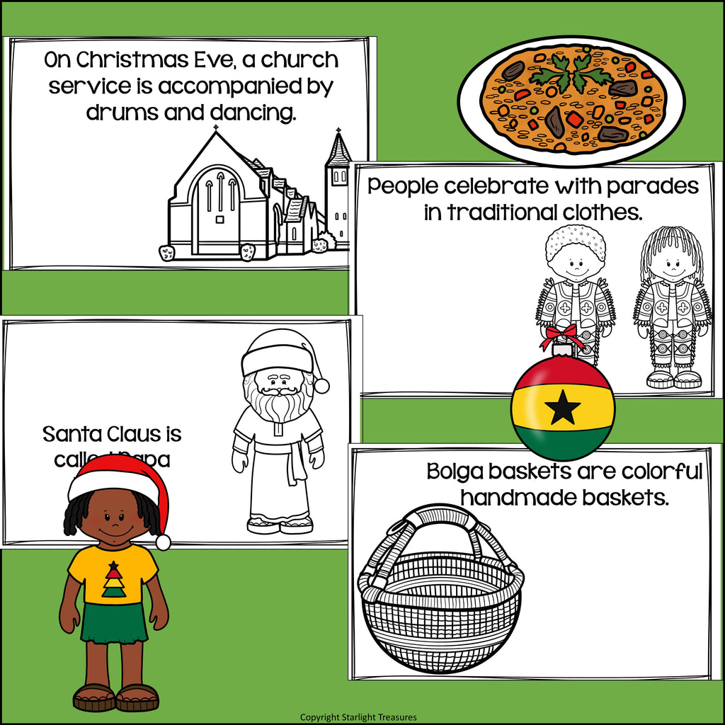 Christmas in Ghana Mini Book for Early Readers - Christmas Activities