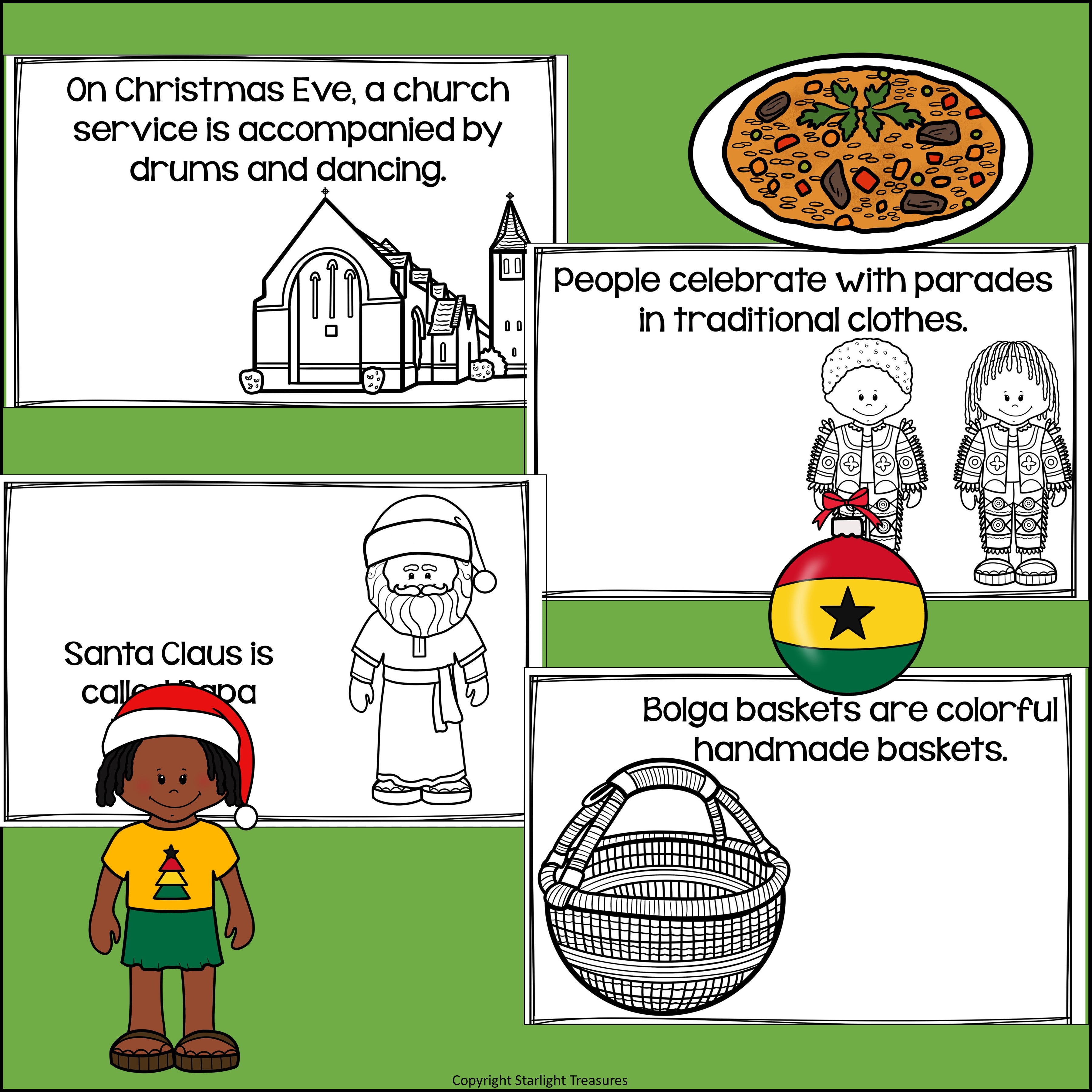 Christmas in Ghana Mini Book for Early Readers - Christmas Activities