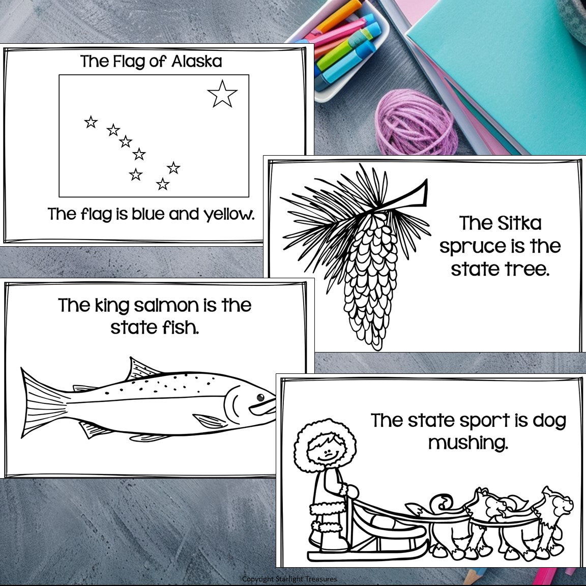 Alaska Mini Book for Early Readers - A State Study