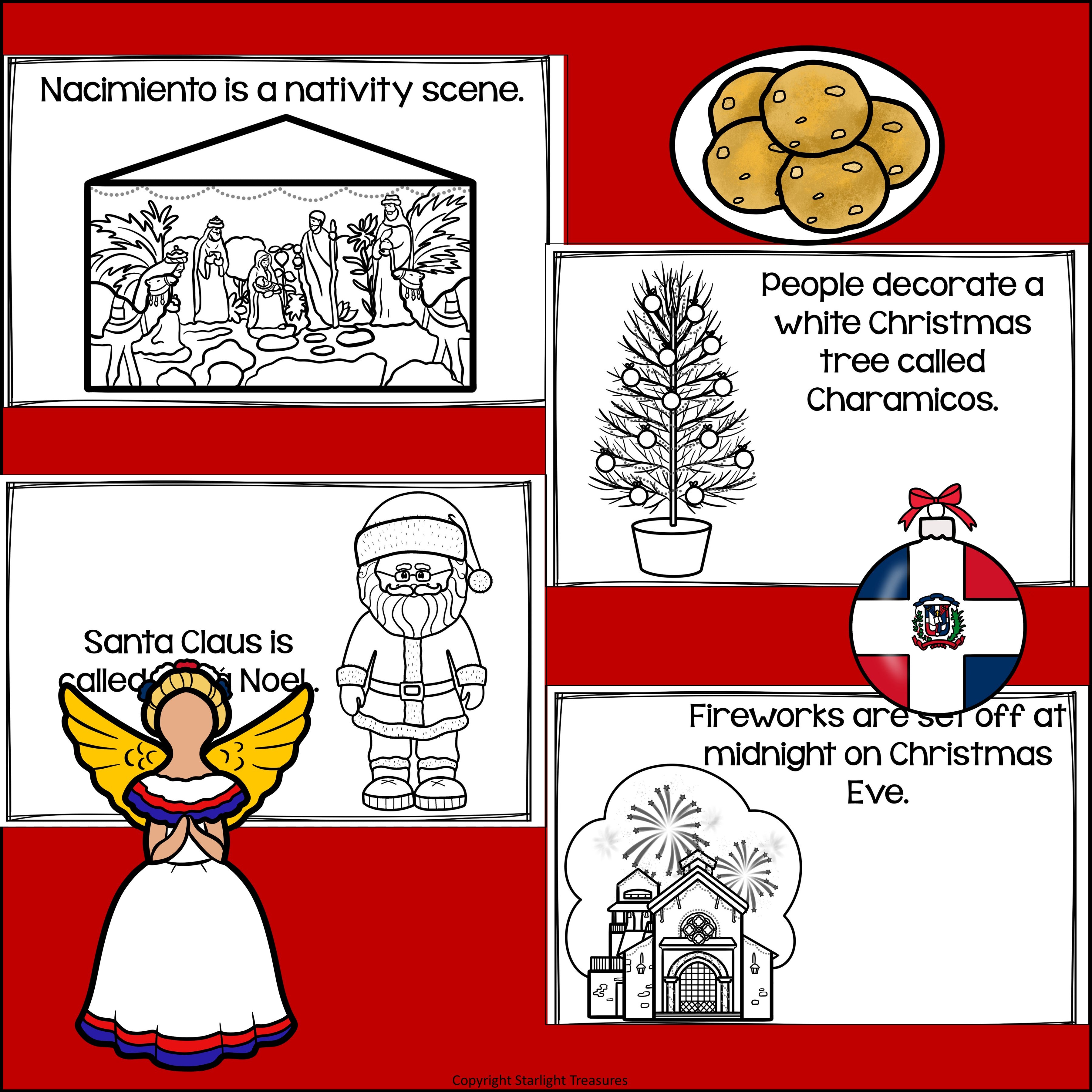 Christmas in the Dominican Republic Mini Book for Early Readers - Christmas