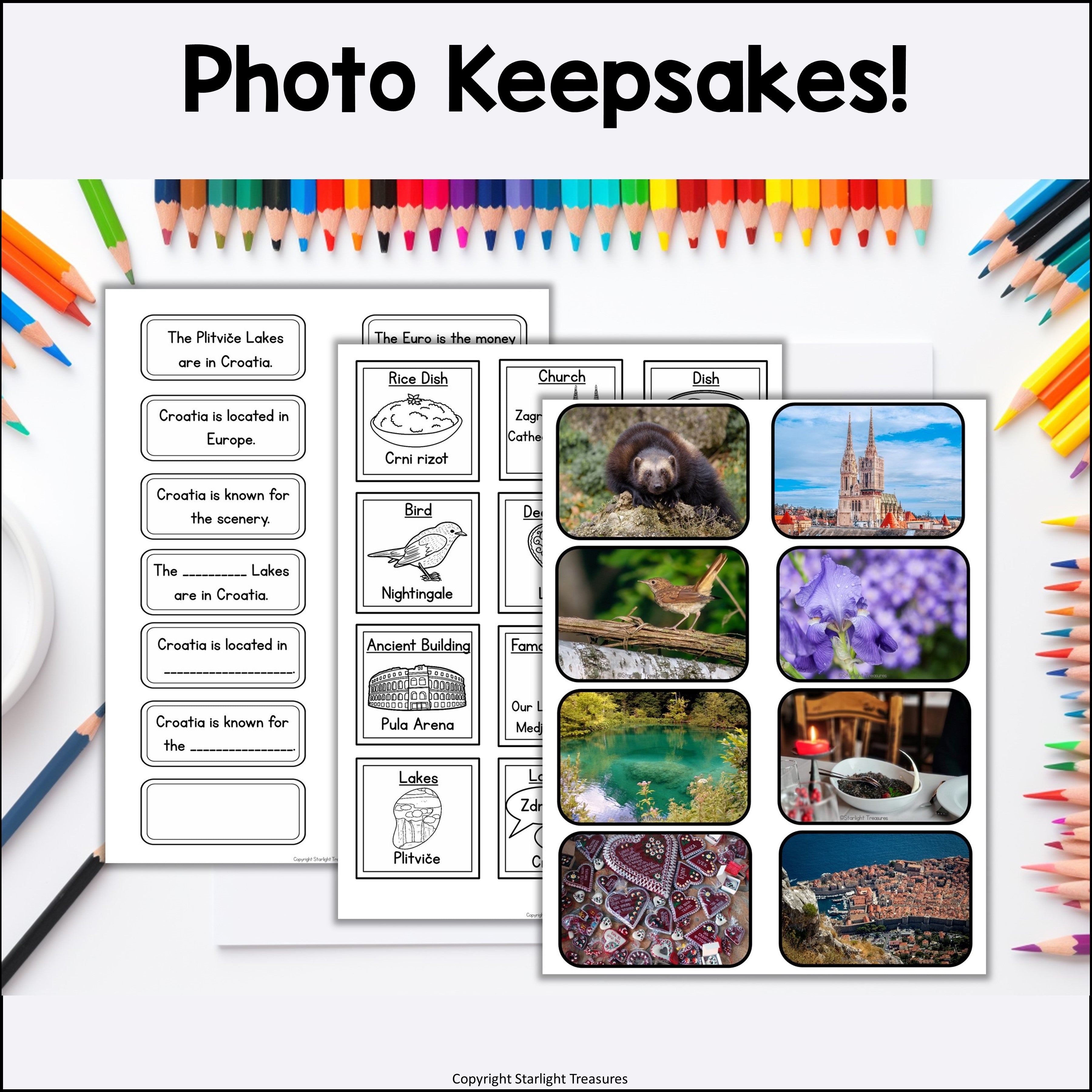 Croatia Lapbook for Early Learners - A Country Study